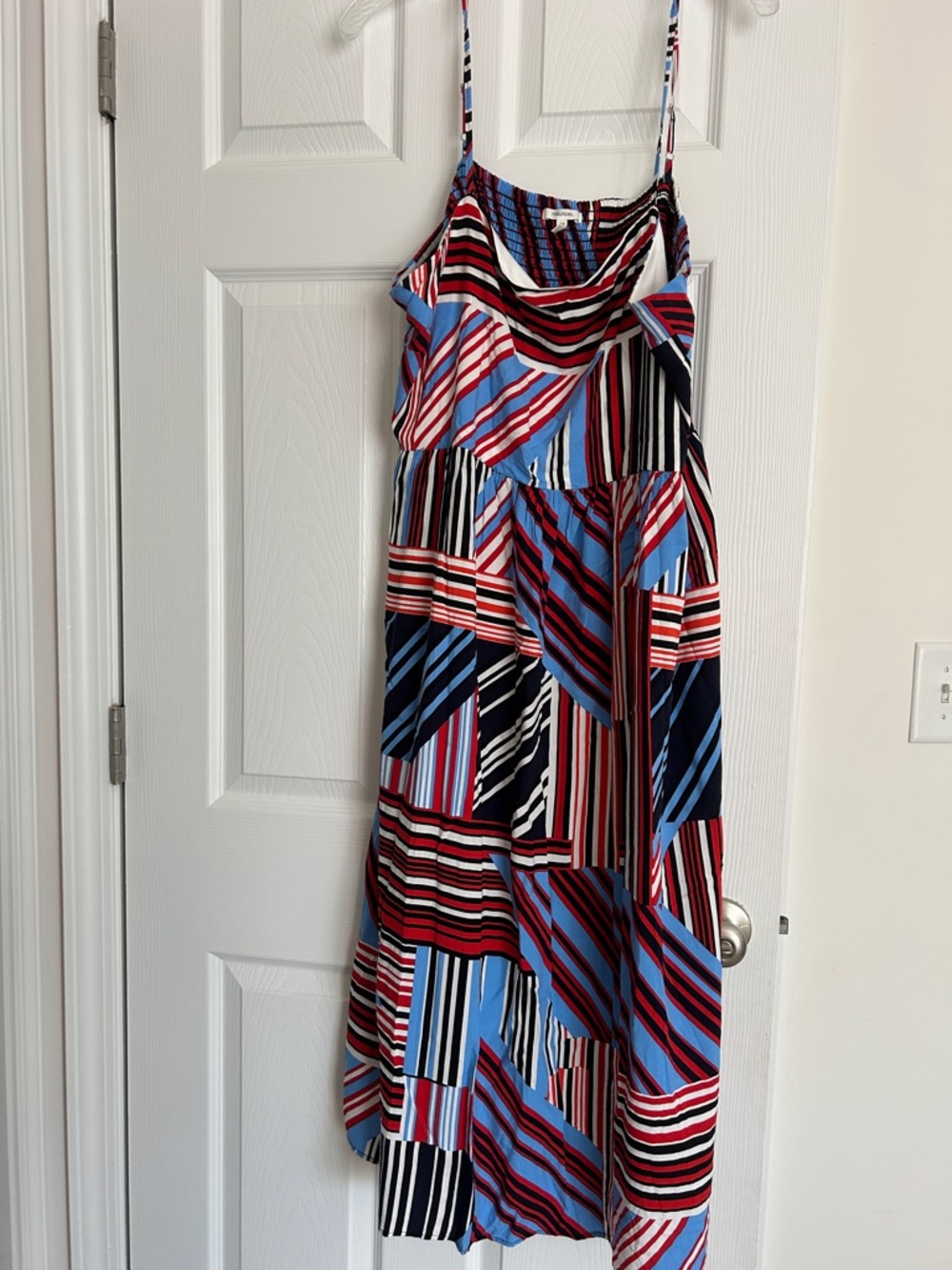 Striped Multi-Color Dress - Blue/Red